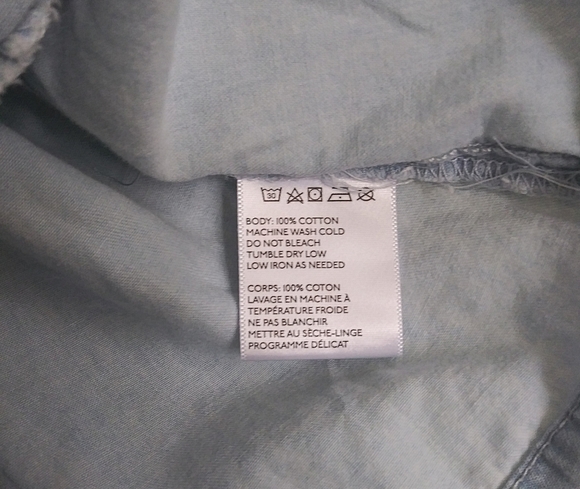 Pins & Needles Blue Denim & White Crochet Dress - Picture 7 of 8